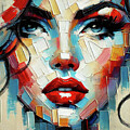 Abstract Lady Face